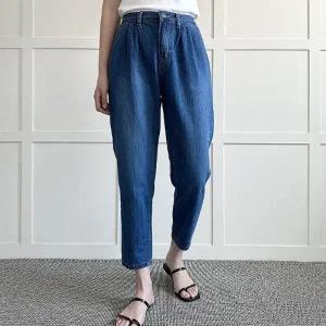 빅사이즈 509 데일리밴딩데님배기팬츠 DLOP540