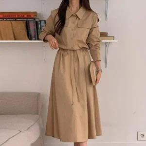 빅사이즈 509 태가나는긴팔셔츠원피스 DARV172