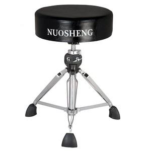 삼각대 베이스, 헤비 듀티 왕좌 시트, 회전식 브레이스 방지 발 의자, 스툴 드럼 블랙 누오셩 이중 미끄럼 포함