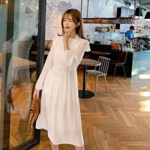 [하프클럽/]레이스원피스 주름원피스 긴팔원피스 프릴 엔젤