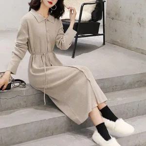 [하프클럽/]원피스 니트 스트링 봄원피스 예쁜원피스 결혼식