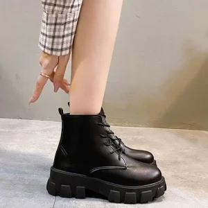 여자 아웃솔 스트릿 패션 워커 높은 굽 키높이 스타일 트렌디