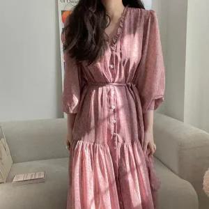 [하프클럽/]원피스 가을롱원피스 봄원피스 봄 긴팔 여성 가