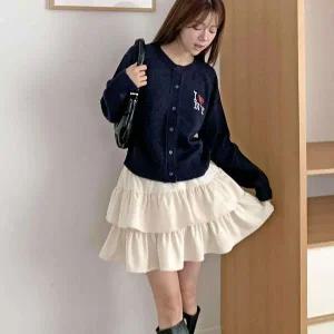 [옷자락]여성 러블리 찰랑캉캉 셔링 밴딩 미니스커트_P410847187