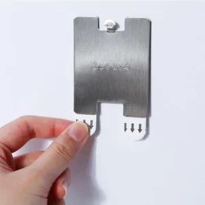 무타공 고정 벽부착 액자 걸이 시계 고리 접착형