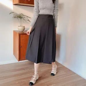 빅사이즈 402 핀턱랩플리츠롱스커트 DBNQ576