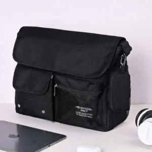 캐주얼 크로스백 메신저백 학생 보조 가방 블랙