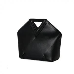 가죽 빅 위빙 토트백 크로스 파우치 가방 블랙