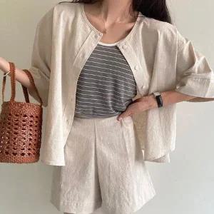 빅사이즈 307 린넨소프트남방가디건 DTGP629