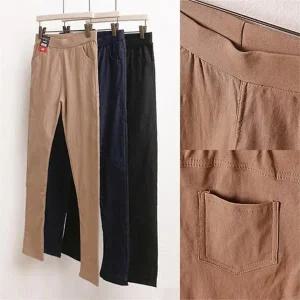 빅사이즈 여성 스판 밴딩 라이트 스키니 H213234