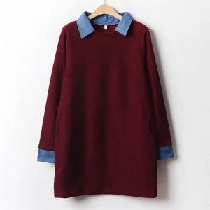 여성의류 심플사카리바롱니트 MNB716M001 빅사이즈