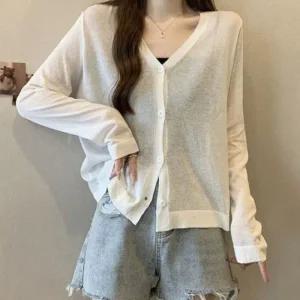 [라일리여성의류] Rly 린넨볼레로 카디건 볼레로 가디건 긴팔볼레로 미