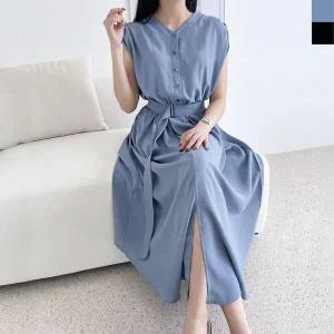 [하프클럽/]샤랄라 Z3192 나시원피스 원피스 플레어 셔