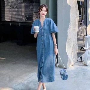 [하프클럽/]롱원피스 반팔원피스 놀군 오버핏원피스