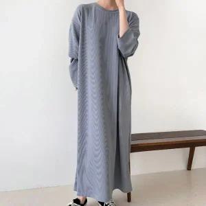 [하프클럽/]빅사이즈 511 데일리골지패턴롱원피스 DARV279