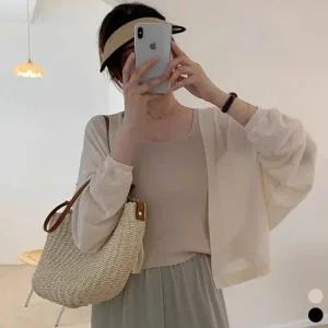 [라일리여성의류] Rly 여름볼레로 볼레로가디건 여름가디건 크롭 가디건