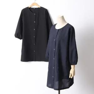 빅사이즈 405 썸머노카라퍼프마자켓 DMND575