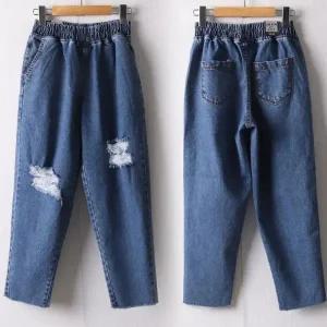 빅사이즈 404 데미지오픈배기팬츠 DLOI272