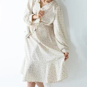 빅사이즈 301 플라워리본랩롱원피스 DCMK765