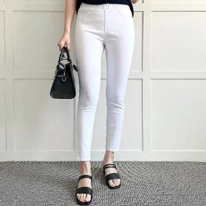 빅사이즈 405 베이직밴드면스판스키니 DLOP326