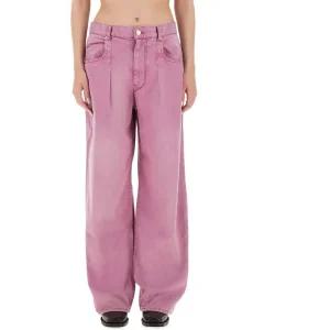 이자벨마랑 와이드 하이 웨이스트 프론트 플리츠 진 PA0554FA B1H07I40PK