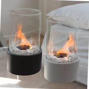 화목 캠핑 AZW496 램프 난로 (화이트) 에탄올 불멍