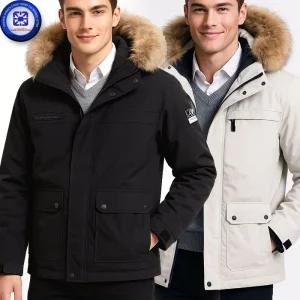 남성 가을겨울 테라 K 아웃도어 팔패치 따뜻한 화이트 덕다운 패딩 탈부착후드 점퍼 3칼라/3