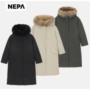 네파여성 빅사이즈 벤투스 퍼텍스 퀀텀 롱 패딩 사파리 구스 다운 7K82070