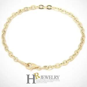 [호림쥬얼리]18K gold 골드팔찌 심플_예쁜(HR)18K 할로우 3mm 모줄 팔찌