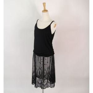 가든레이스롱나시/뷔스티에 원피스 레이어드