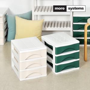 포키 미니 3단 플라스틱 서랍장 수납장 서류정리함