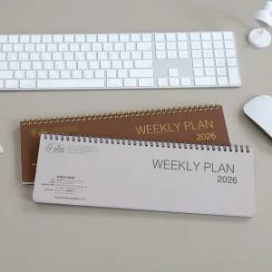 2026년 위클리플랜 16 색상랜덤 캘린더 다이어리 주간 스케줄러 플래너