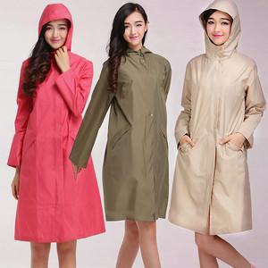 여성 레인코트 I타입 지퍼 플레어 코트 여자 패션 등산 우의 여행용 우비 비옷