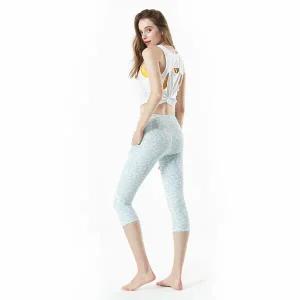 테슬라 요가 하이웨이스트 7부 레깅스 바지 FYC44 2종