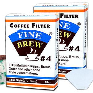화인브루 커피여과지 4 (5~7인용) X2개 총80매