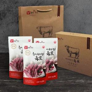 [횡성축협한우]횡성한우로만든 육포세트(횡성한우육포40gx10팩) 선물포장