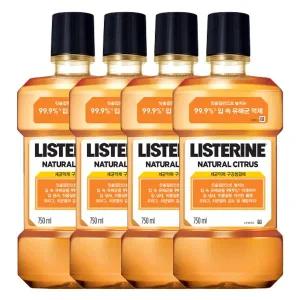 리스테린 쿨시트러스 오렌지 구강청정제 750ml X 4개 무료배송