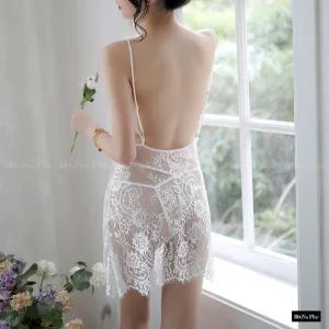 sl_1223 글램 섹시 레이스슬립세트 (슬립+T팬티세트)여성 섹시기념일란제리속옷 시스루 망사 야한잠옷