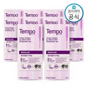 [템포] 레귤러 탐폰 체내형생리대 10매 10개 총100매