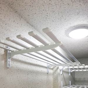 다용도 벽선반 직사각 베란다 수납 고정 철제 걸이 브라켓 1단 가로1M