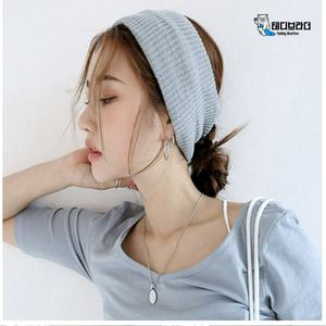 테디브라더 골지 터번 무지 스포츠 헤어밴드 악세사리 남녀공용