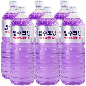 발수코팅 에탄올 워셔액 1.8L x 6개,사계절용
