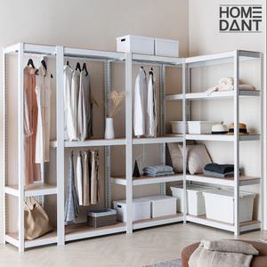 홈던트하우스 무볼트 조립식 드레스룸 시스템 행거
