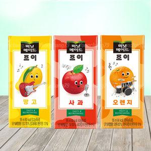 미닛메이드 조이 팩음료 195ml 64팩/오렌지 망고 사과