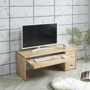 아트박스 아름이와다움이 마로니 참죽원목 서랍형 좌식컴퓨터책상1050