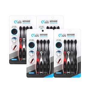 크리오 클리어스 하얀치아엔 차콜 초극세모 칫솔, 16개