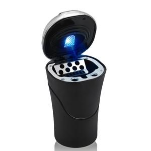 차량용 N09A 재떨이 은은한 LED램프 재털이겸 휴지통