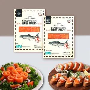 갤러리아 피터씨마켓 항공직송 생연어로 만든 올바른 훈제연어 300g X 2