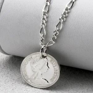 무도금 피가로체인 은목걸이 엘리자베스 실버 목걸이