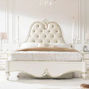 아벨리아 엔틱퀸침대 (매트포함)